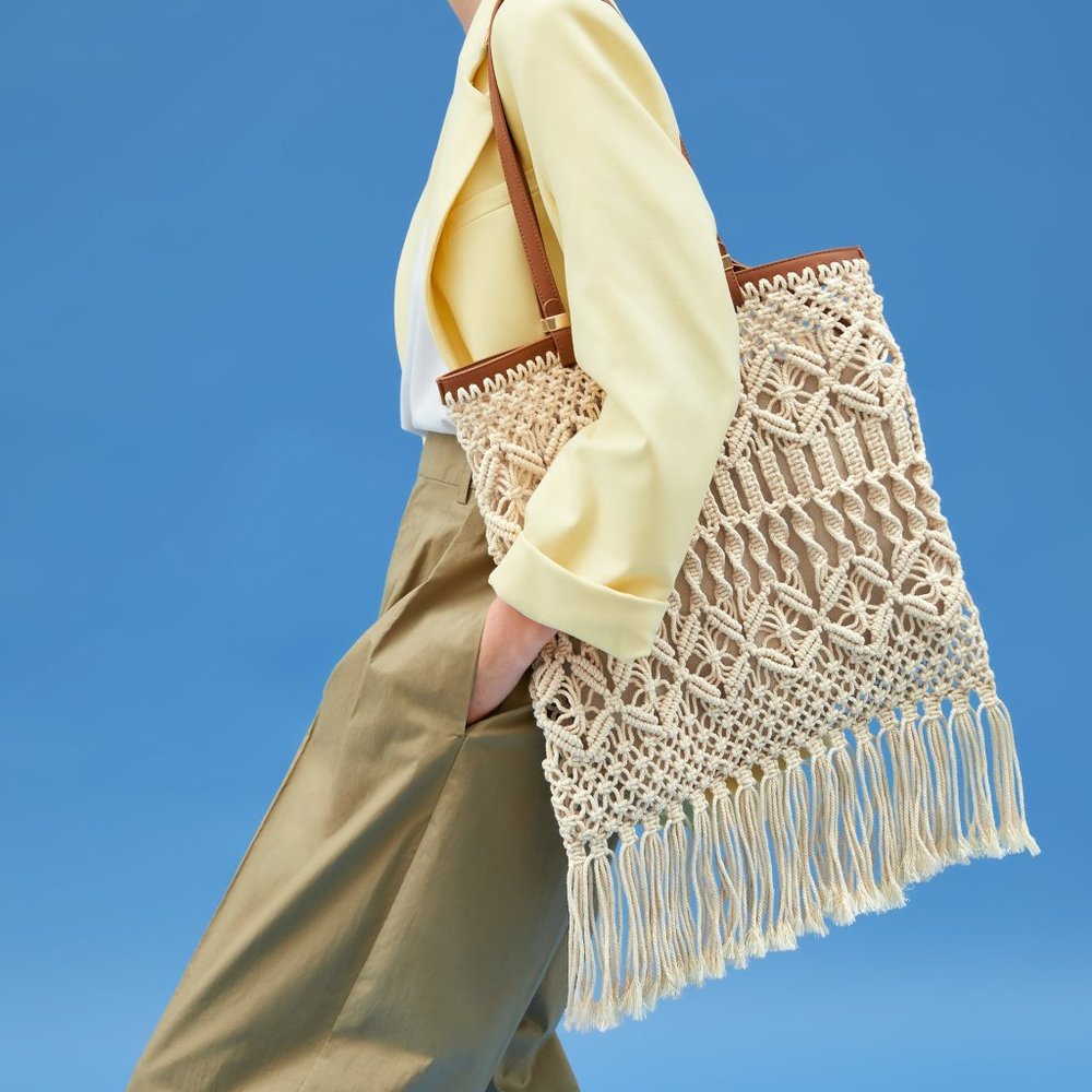 ZARA Woven Rope Shopper